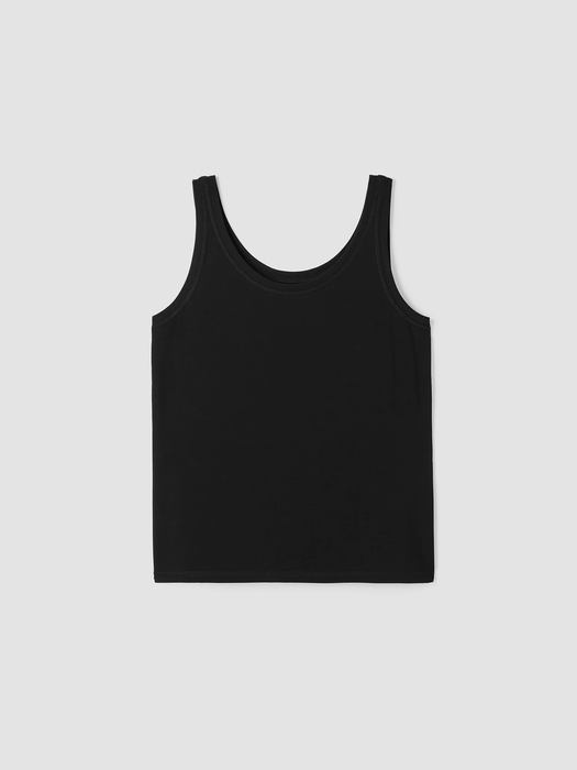 Pima Cotton Stretch Jersey Scoop Neck Tank - Eileen Fisher Outlet