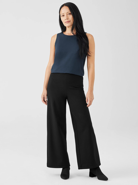 Washable Flex Ponte Wide-Leg Pant - Eileen Fisher Outlet