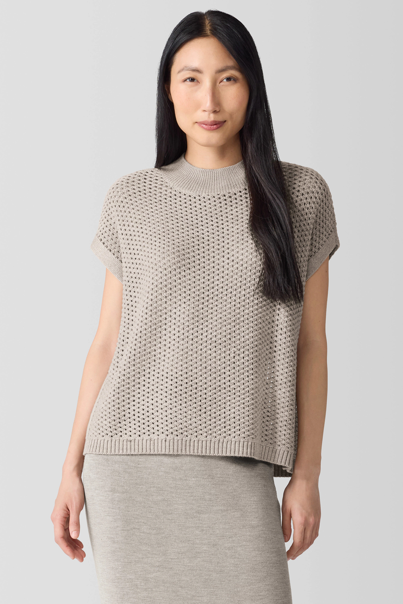 Felted Wool Jersey Wide-Leg Pant in Regenerative Wool - Eileen Fisher Outlet