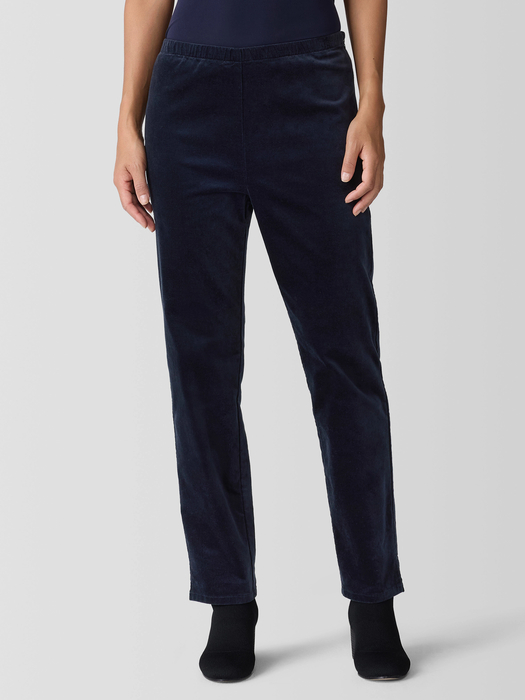 Organic Cotton Stretch Velveteen Slim Pant - Eileen Fisher Outlet