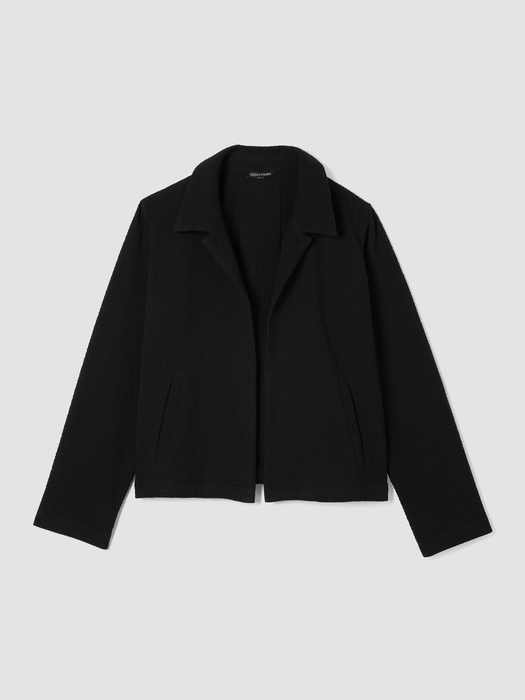 Organic Cotton Tweed Classic Collar Jacket - Eileen Fisher Outlet