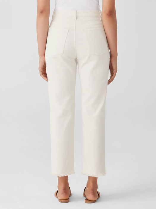 Undyed Organic Cotton Denim Straight Jean - Eileen Fisher Outlet