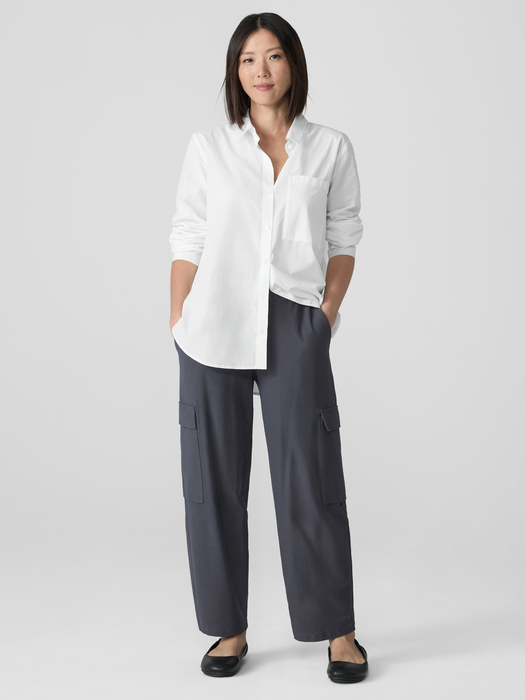 Washable Stretch Crepe Cargo Pant - Eileen Fisher Outlet