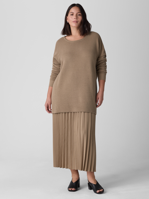 Peruvian Cotton Blend Long Top - Eileen Fisher Outlet