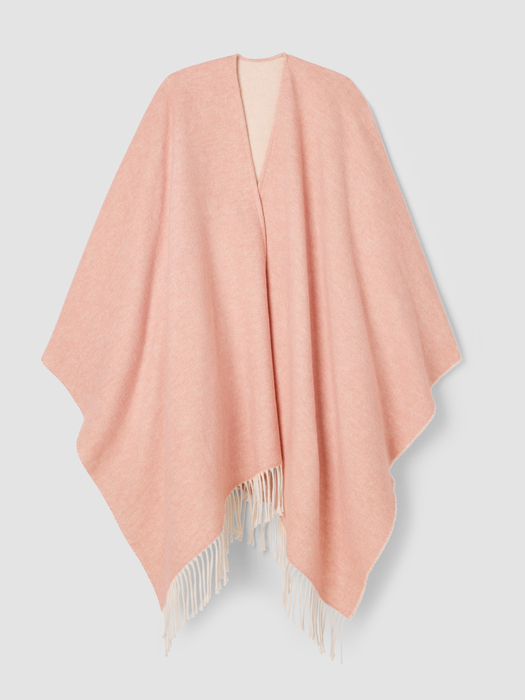 Brushed Recycled Cotton Cashmere Poncho - Eileen Fisher Outlet