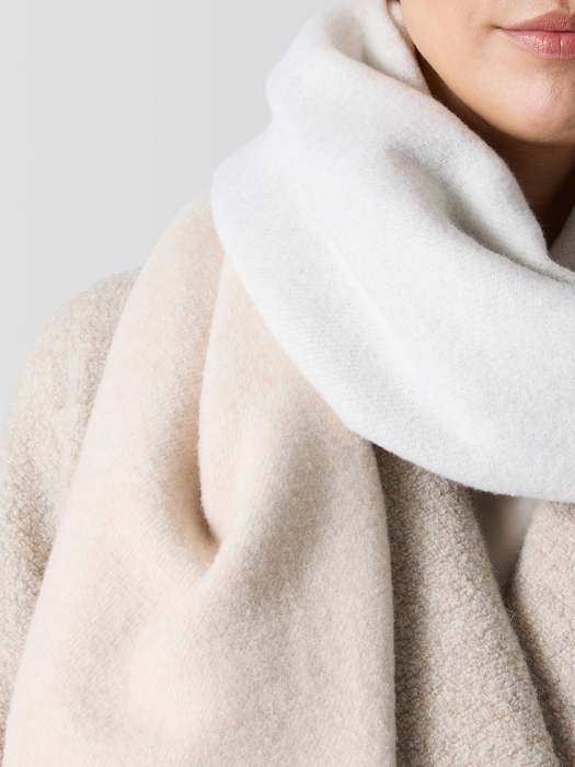 Brushed Recycled Cotton Cashmere Scarf - Eileen Fisher Outlet