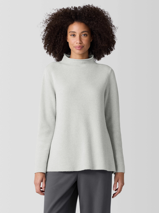 Italian Cashmere Funnel Neck Top - Eileen Fisher Outlet