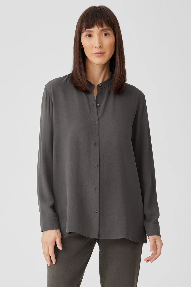 Washable Stretch Crepe Straight Pant - Eileen Fisher Outlet