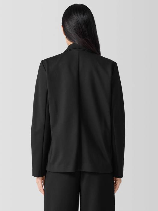 Washable Flex Ponte Notch Collar Blazer - Eileen Fisher Outlet