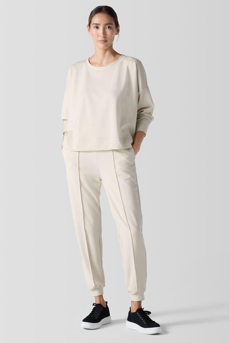 Organic Pima Cotton Jersey Long-Sleeve Tee - Eileen Fisher Outlet