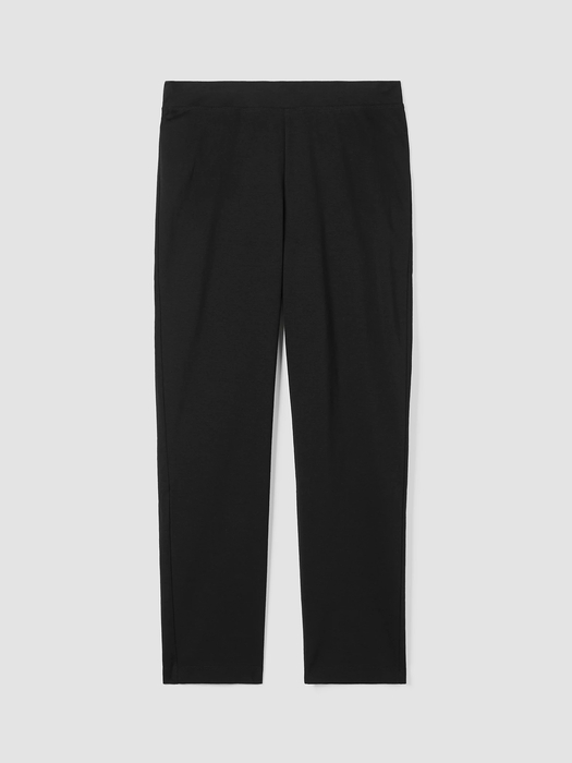 Cotton Blend Ponte Slim Pant - Eileen Fisher Outlet