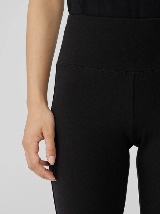 Pima Cotton Stretch Jersey High-Waisted Pant - Eileen Fisher Outlet