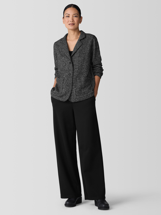 Organic Cotton Terry Stand Collar Jacket - Eileen Fisher Outlet