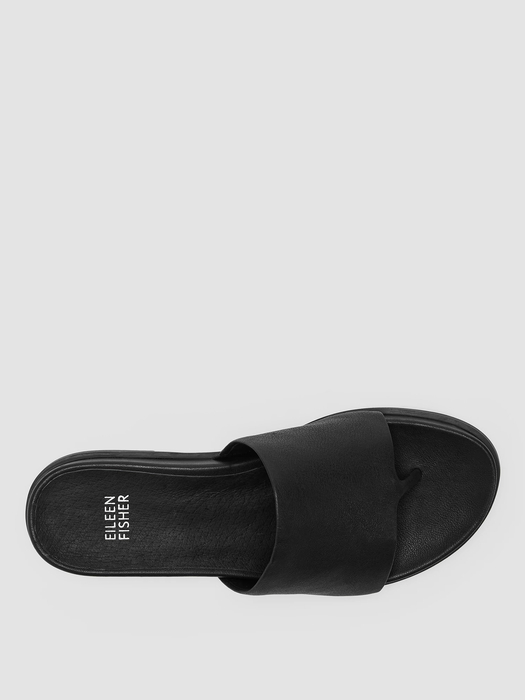 Duet Tumbled Leather Sandal - Eileen Fisher Outlet
