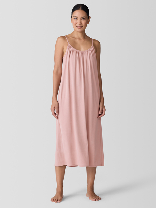 Organic Cotton Interlock Cami Sleep Dress - Eileen Fisher Outlet