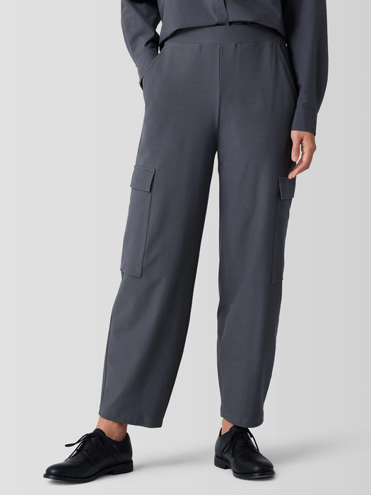 Washable Stretch Crepe Cargo Pant - Eileen Fisher Outlet