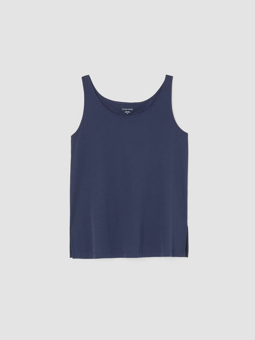 Organic Cotton Interlock Scoop Neck Sleep Tank - Eileen Fisher Outlet