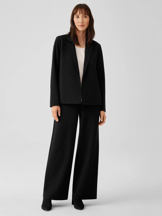 Washable Flex Ponte Notch Collar Blazer - Eileen Fisher Outlet