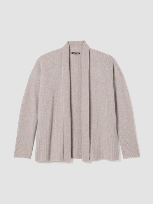 Italian Cashmere High Collar Cardigan - Eileen Fisher Outlet