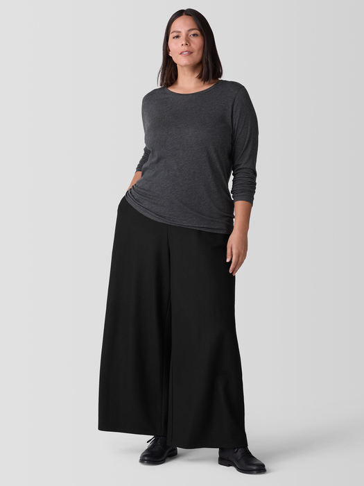 Sheer Knit Long-Sleeve Tee - Eileen Fisher Outlet