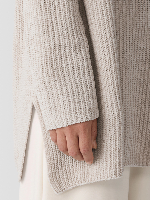 Organic Cotton Chenille V-Neck Top - Eileen Fisher Outlet