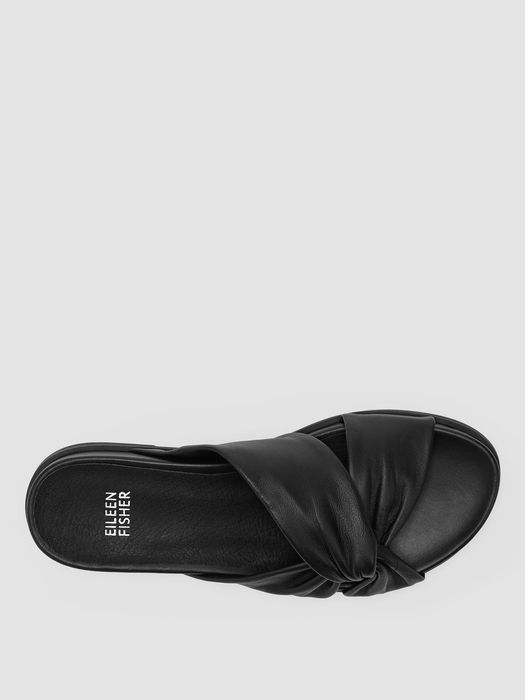 Dello Nappa Leather Wedge Sandal - Eileen Fisher Outlet