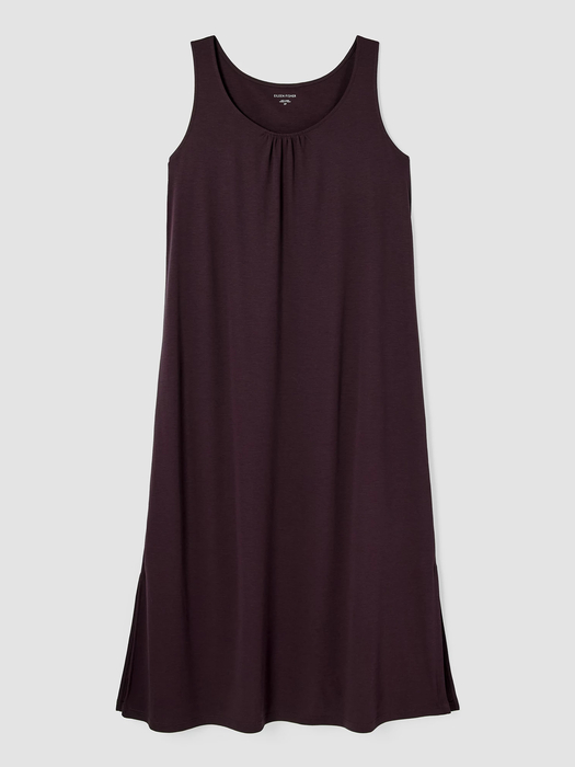 Organic Cotton Interlock Scoop Neck Sleep Dress - Eileen Fisher Outlet