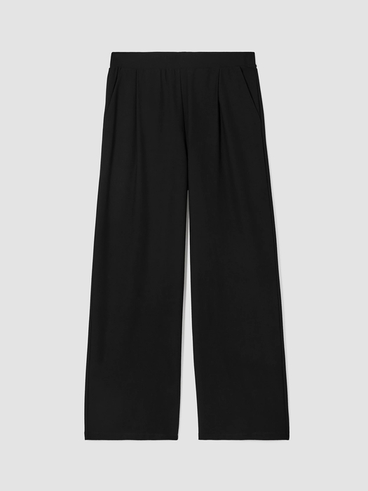 Washable Stretch Crepe High-Waisted Wide Pant - Eileen Fisher Outlet