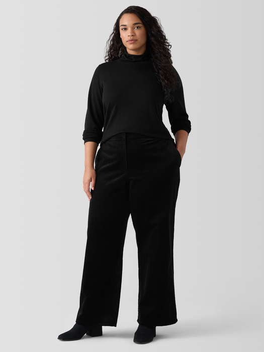 Organic Cotton Corduroy Wide-Leg Pant - Eileen Fisher Outlet