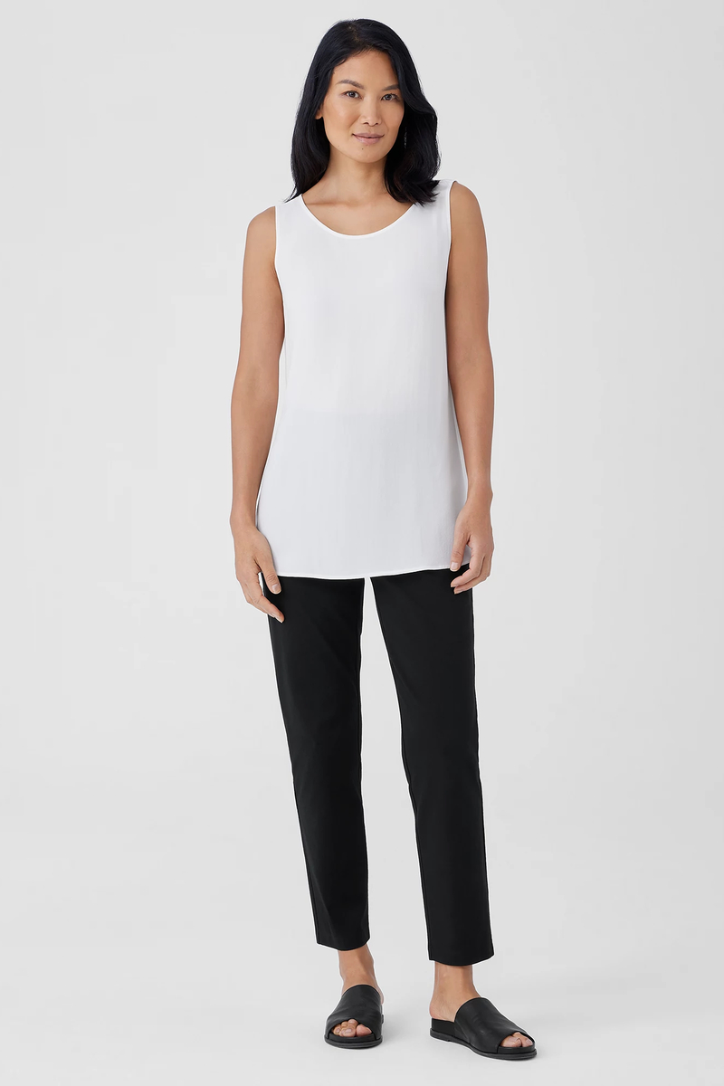 Organic Linen Jersey Long Tank - Eileen Fisher Outlet
