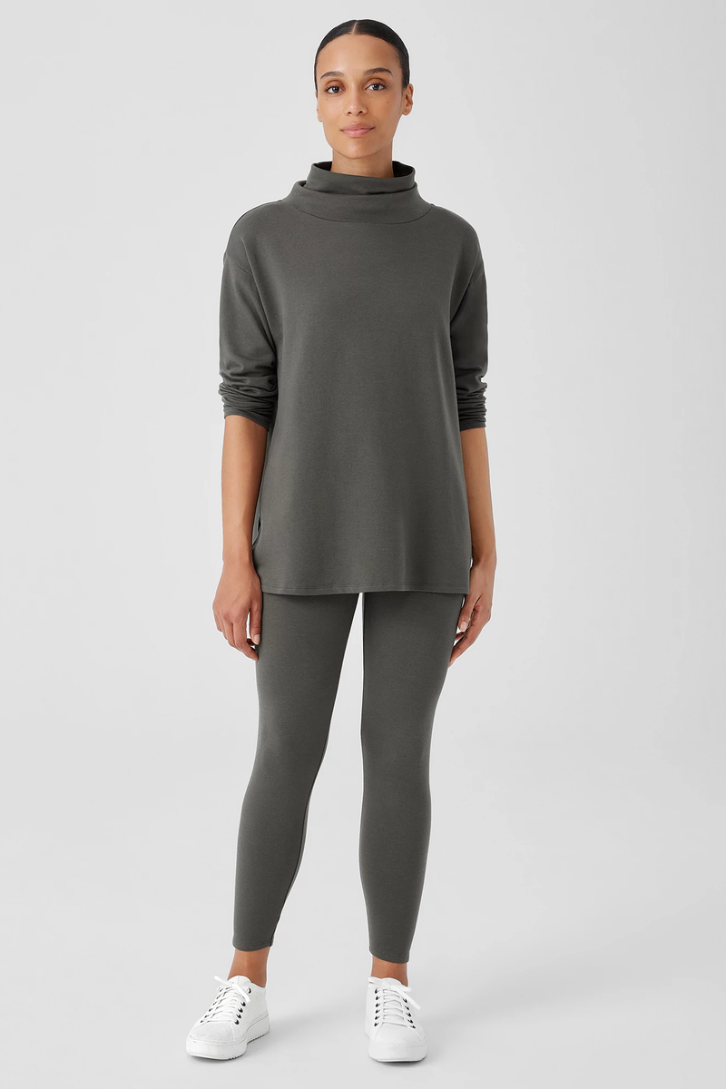 Stretch Jersey Knit Leggings - Eileen Fisher Outlet