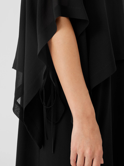 Sheer Silk Georgette Poncho - Eileen Fisher Outlet