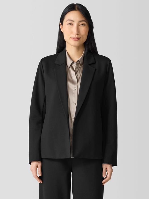 Washable Flex Ponte Notch Collar Blazer - Eileen Fisher Outlet