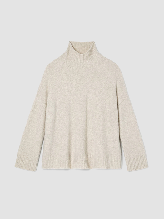 Cashmere Silk Bliss Turtleneck Box-Top - Eileen Fisher Outlet