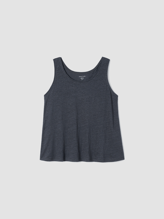 Organic Linen Jersey Scoop Neck Tank - Eileen Fisher Outlet