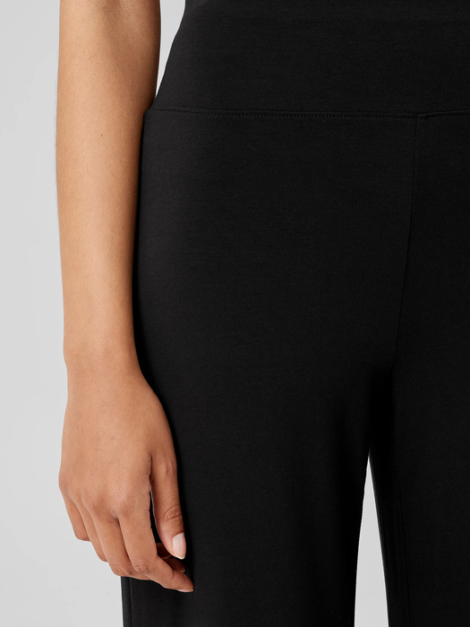 Stretch Jersey Knit Wide-Leg Pant - Eileen Fisher Outlet