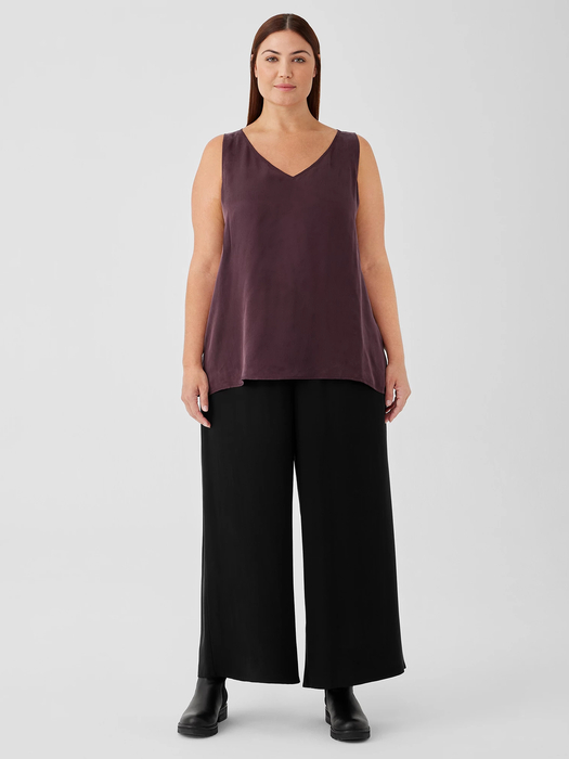 Silk Georgette Crepe Wide-Leg Pant - Eileen Fisher Outlet