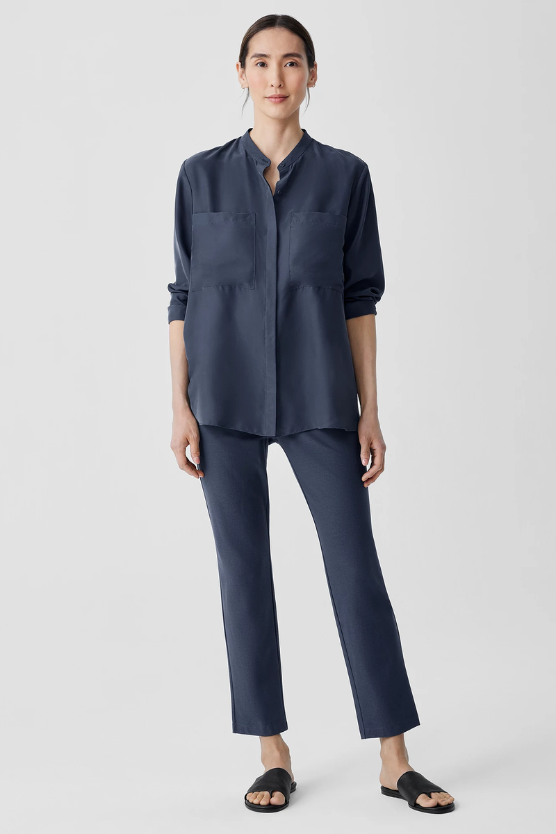 Washable Stretch Crepe Pant - Eileen Fisher Outlet