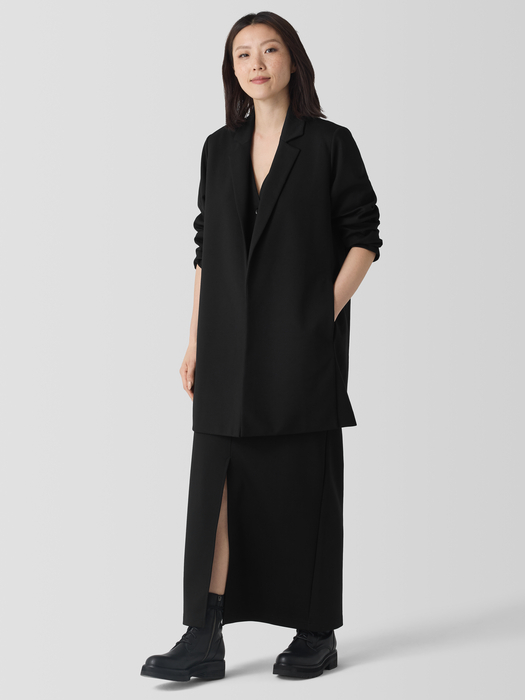 Washable Flex Ponte Long Blazer - Eileen Fisher Outlet