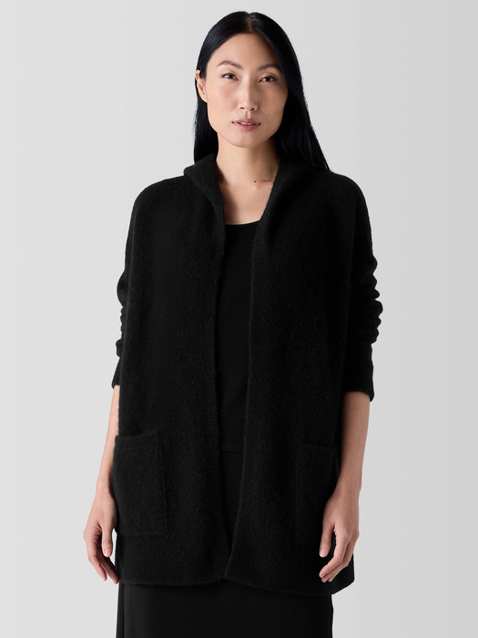 Cashmere Silk Bliss Hooded Cardigan - Eileen Fisher Outlet