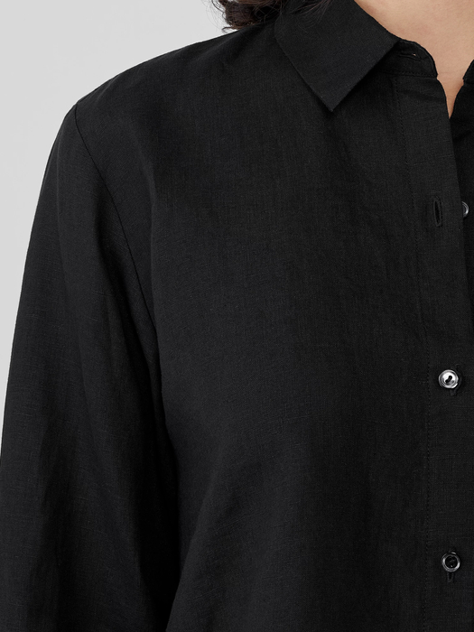 Handkerchief Linen Classic Collar Shirt - Eileen Fisher Outlet