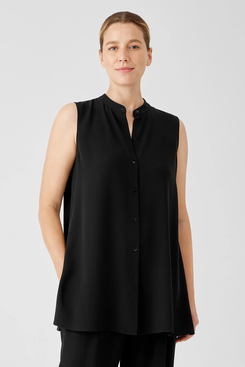 Washable Stretch Crepe Straight Pant - Eileen Fisher Outlet