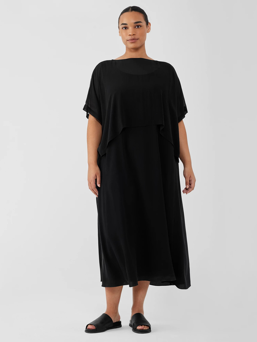 Sheer Silk Georgette Poncho - Eileen Fisher Outlet