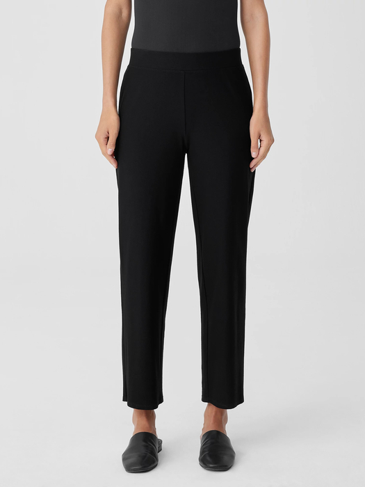 Washable Stretch Crepe Straight Pant - Eileen Fisher Outlet