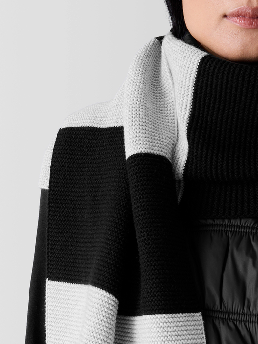 Cotton and Recycled Cashmere Scarf - Eileen Fisher Outlet