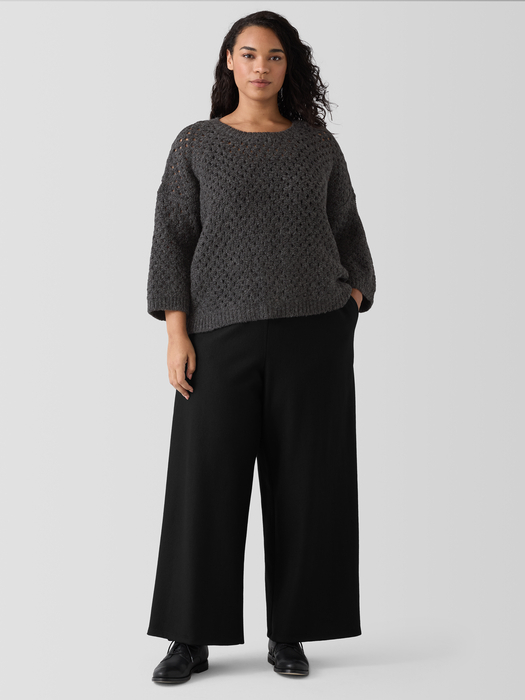 Peruvian Alpaca Crew Neck Top - Eileen Fisher Outlet