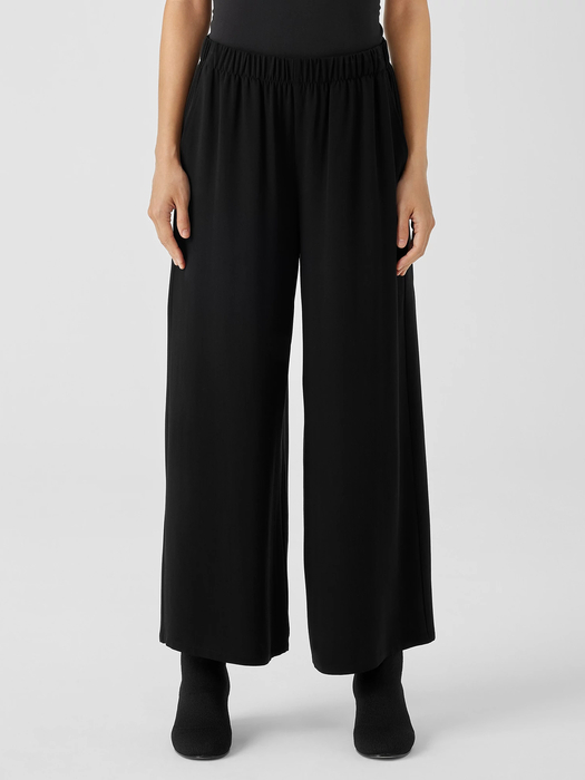 Silk Georgette Crepe Wide-Leg Pant - Eileen Fisher Outlet