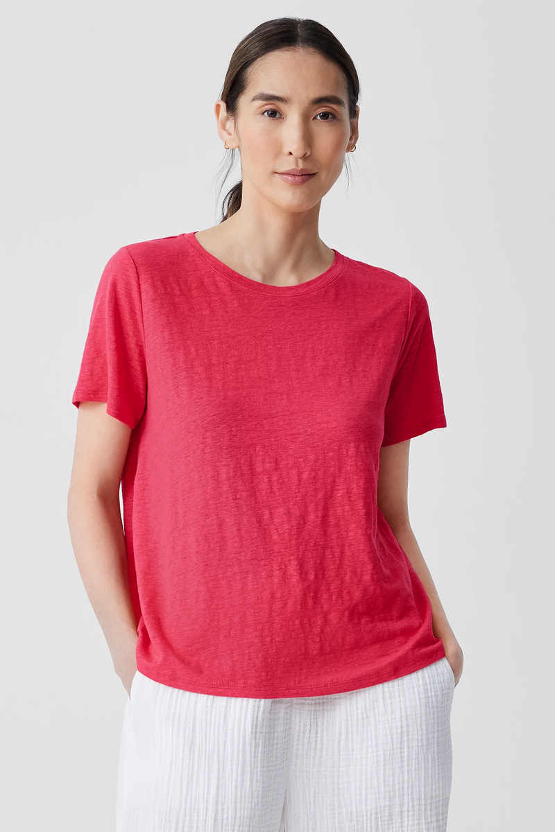 Pima Cotton Stretch Jersey Tapered Pant - Eileen Fisher Outlet