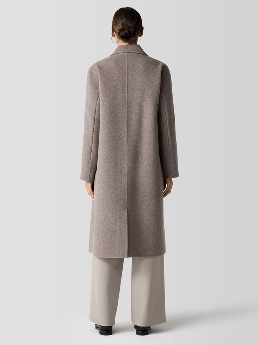 Doubleface Wool Cloud Notch Collar Coat - Eileen Fisher Outlet