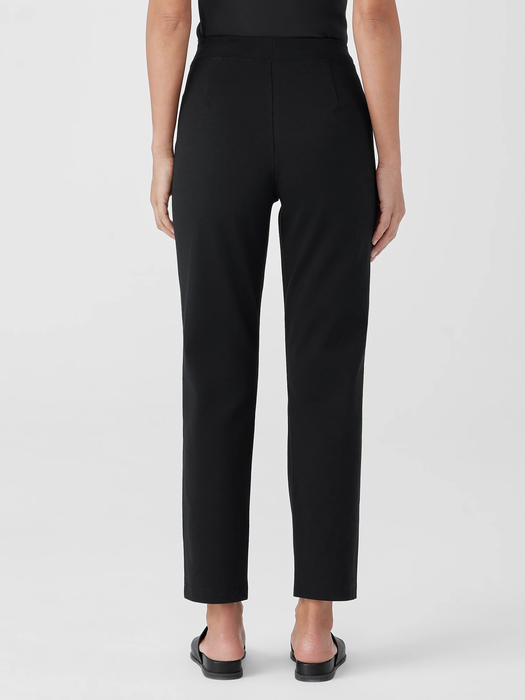 Cotton Blend Ponte Slim Pant - Eileen Fisher Outlet